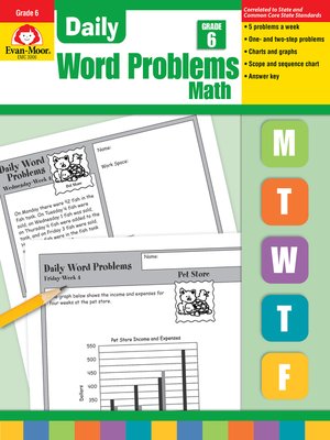 cover image of Daily Word Problems, Grade 6+